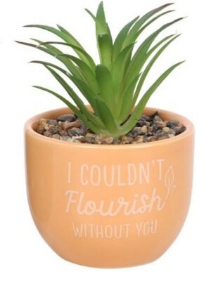Flourish Faux Succulent Plant Pot