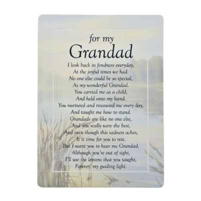 Grandad Graveside Memorial Card
