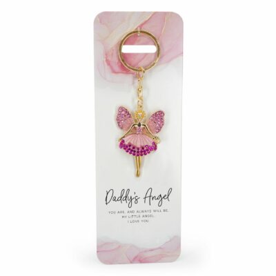 Daddy's Angel Keyring
