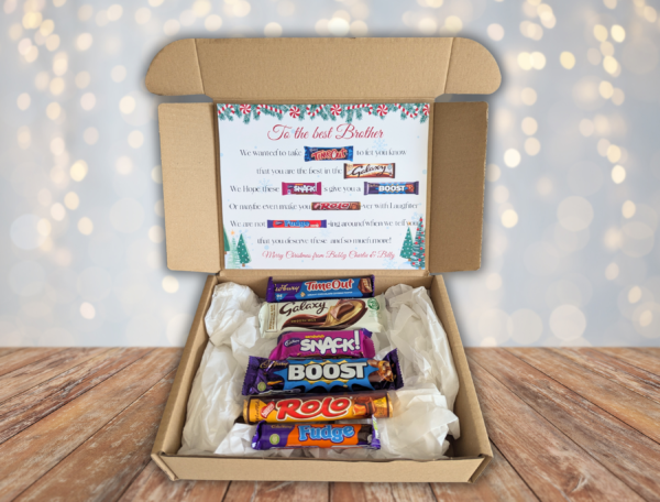 Brother Christmas Chocolate Poem Gift Box