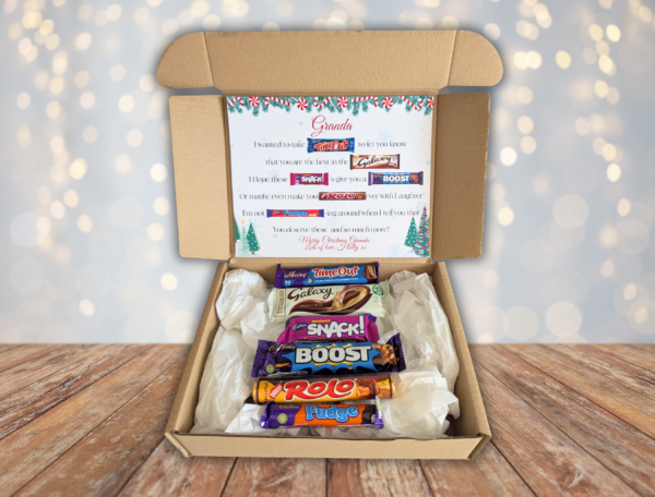 Grandad Christmas Chocolate Poem Gift Box