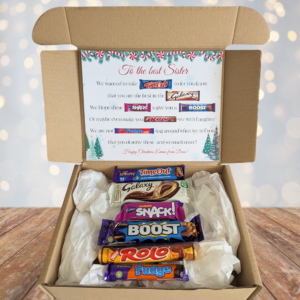 Sister Christmas Chocolate Poem Gift Box