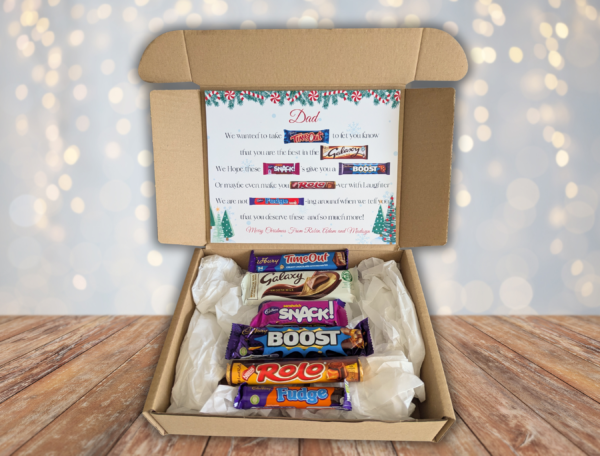 Dad Christmas Chocolate Poem Gift Box