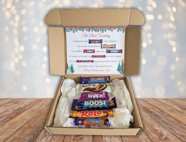 Secretary Christmas Chocolate Poem Gift Box