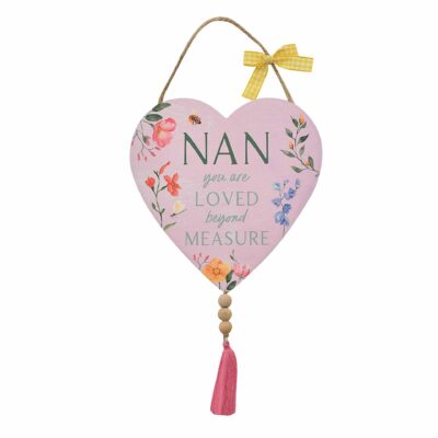 Nan Hanging Heart Plaque