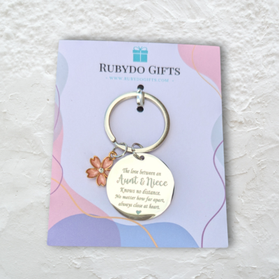 Aunt Niece Keyring