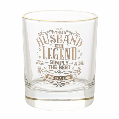 Husband Legend Glass Tumbler