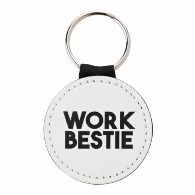 Work Bestie Keyring