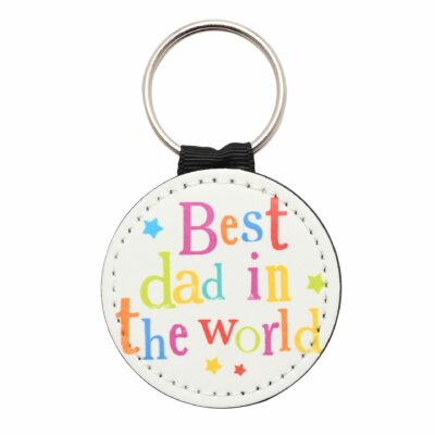 Best Dad Leather Keyring