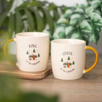 Camping King and Queen Mug Set
