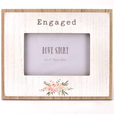 Love Story Engagement Photo Frame