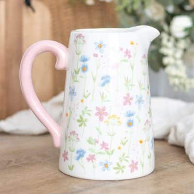 Blooming Lovely Floral Flower Jug
