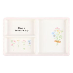 Large Floral Trinket Tray