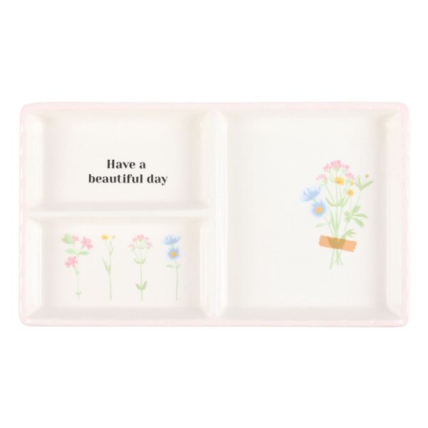 Large Floral Trinket Tray