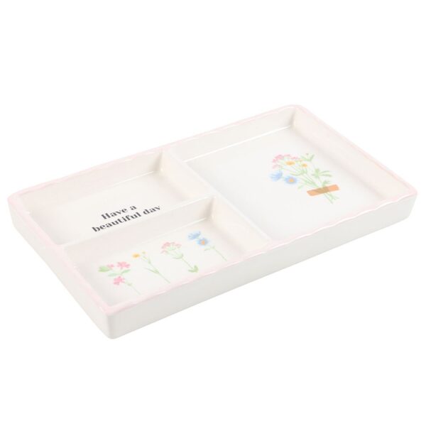 Large Floral Trinket Tray - Image 3