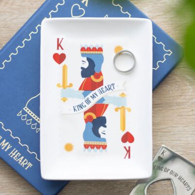 King Playing Card Catch All Dish