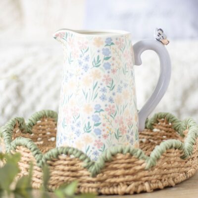Ditsy Floral Butterfly Jug