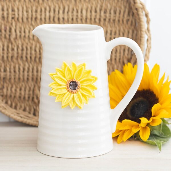 Hello Sunshine Sunflower Flower Jug
