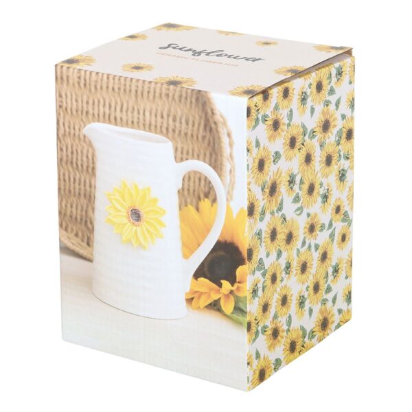 Hello Sunshine Sunflower Flower Jug - Image 2