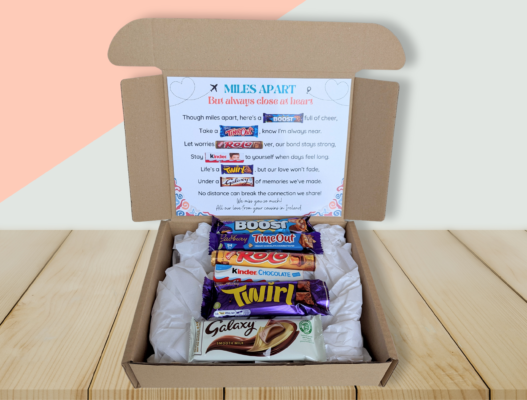 Miles Apart Chocolate Poem Gift Box