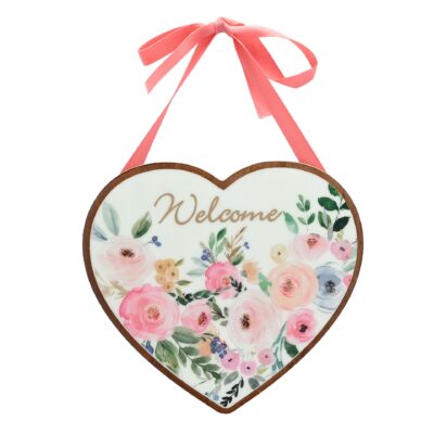 Heart Welcome Plaque
