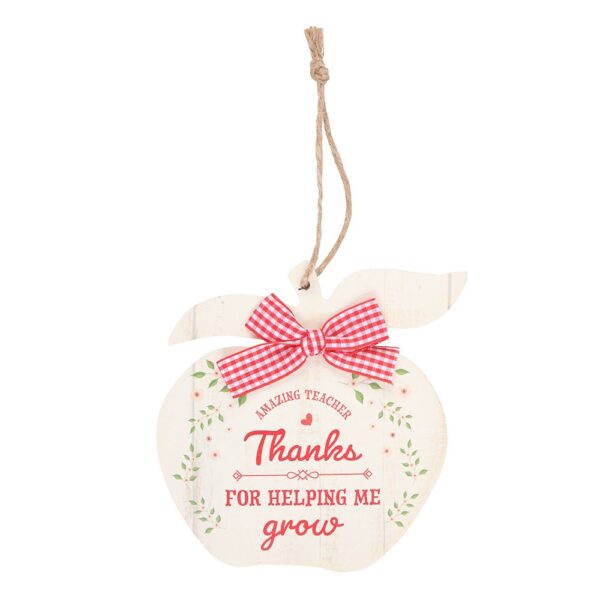 Thanks for Helping Me Grow Apple Decoration
