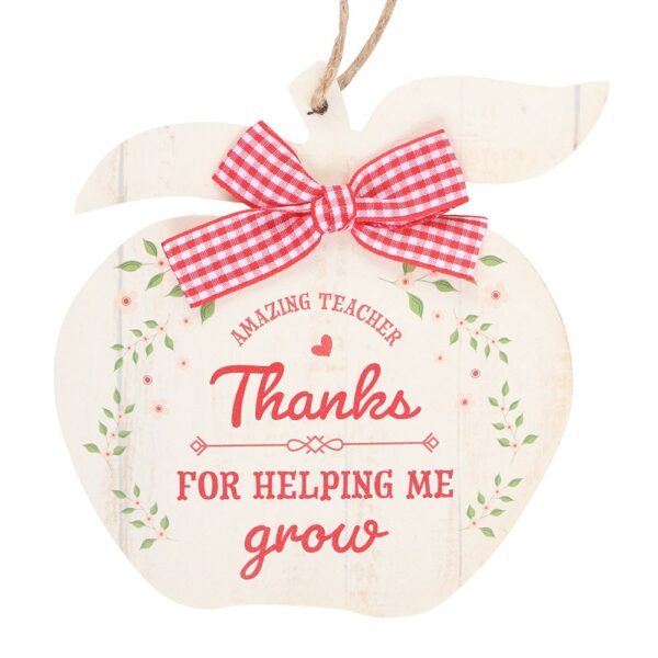 Thanks for Helping Me Grow Apple Decoration - Image 3