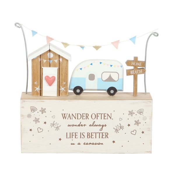 Wander Often Caravan Wooden Plaque - Image 3