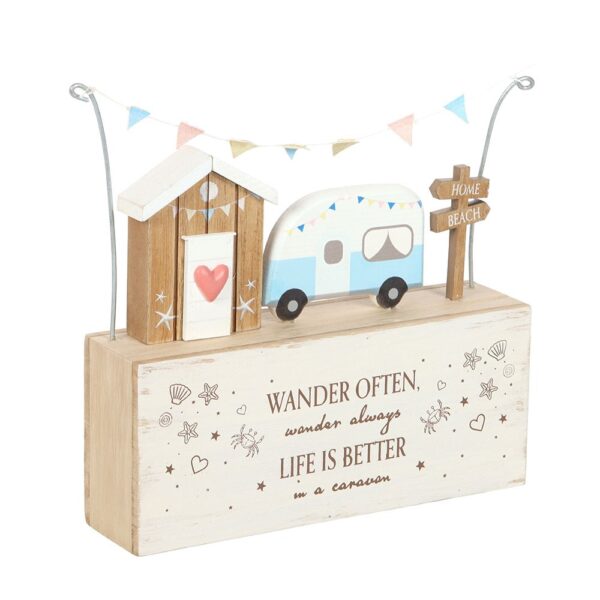Wander Often Caravan Wooden Plaque - Image 2