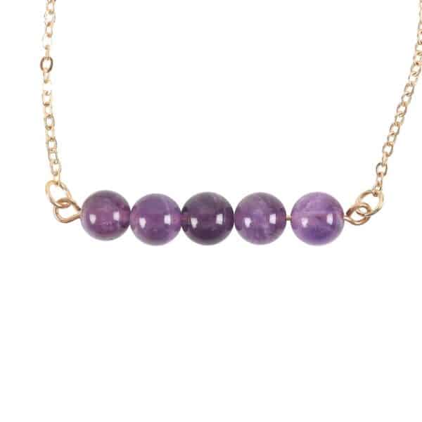 Amethyst Crystal Beaded Bracelet - Image 2