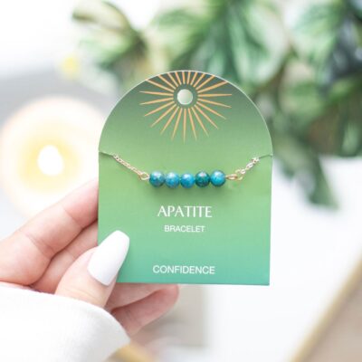 Apatite Crystal Beaded Bracelet
