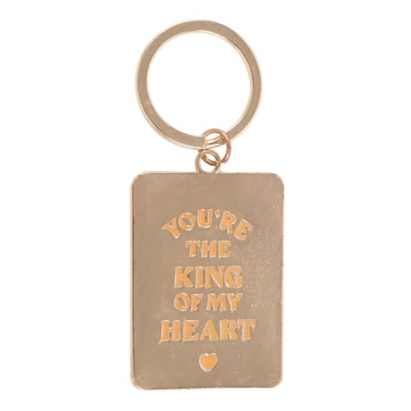 King of My Heart Playing Card Keyring - Image 2