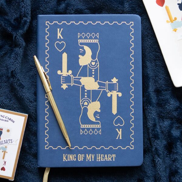 King of My Heart Playing Card Notebook