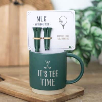 Tee Time Golf Mug with Golf Tees