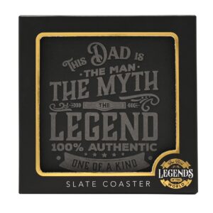 Dad The Legend Slate Coaster