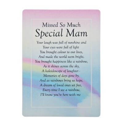 Special Mam Graveside Memorial Card
