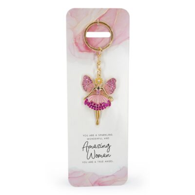 Amazing Woman Angel Keyring