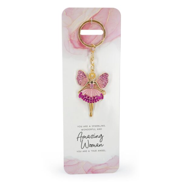 Amazing Woman Angel Keyring