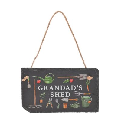 Grandads Shed Slate Plaque