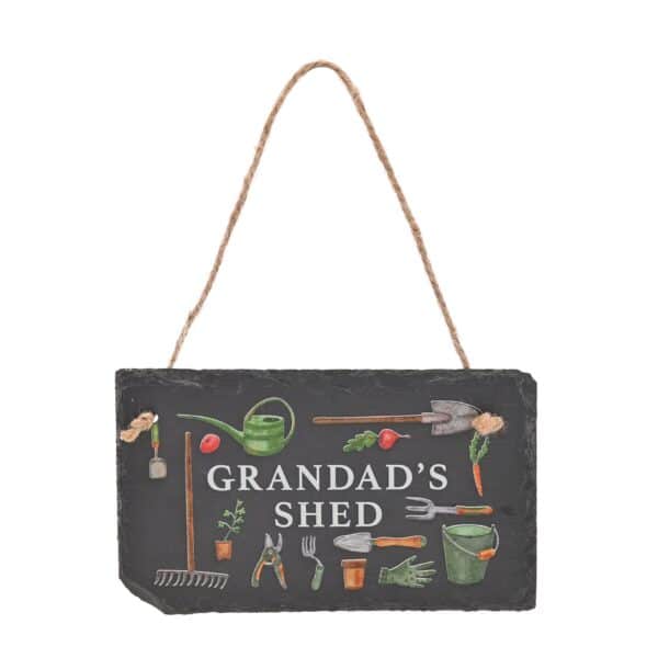 Grandads Shed Slate Plaque