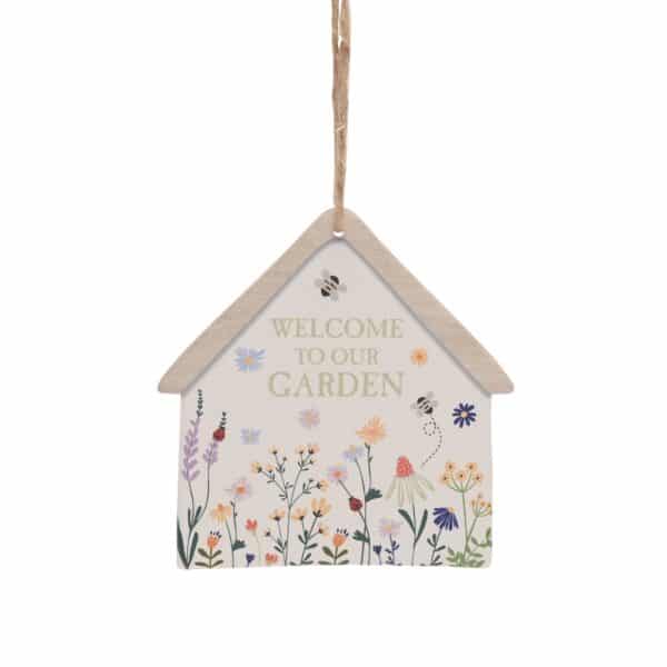 Welcome To Our Garden Plaque