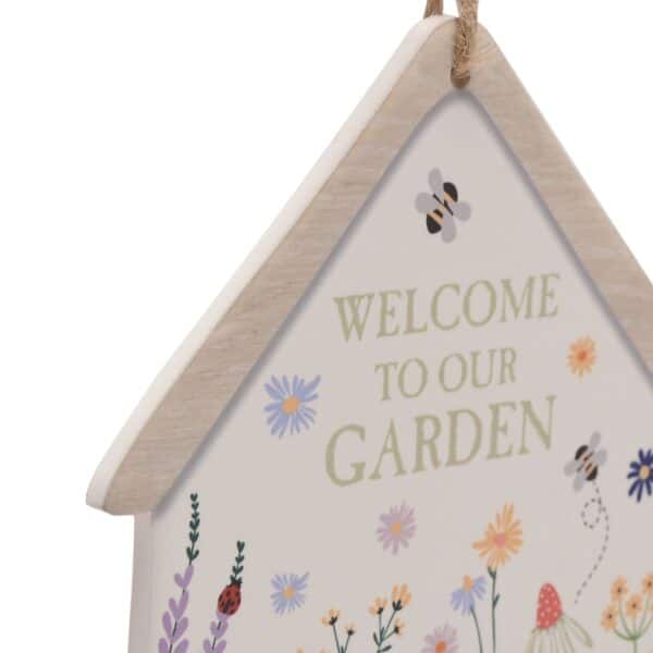 Welcome To Our Garden Plaque