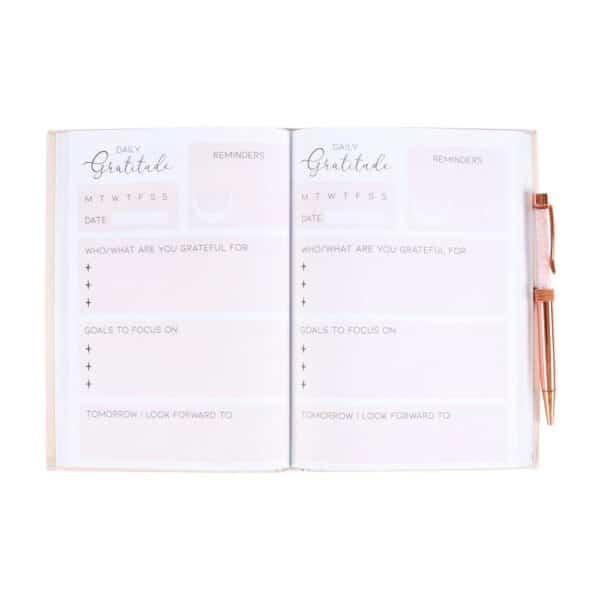 Gratitude Journal with Rose Quartz Pen