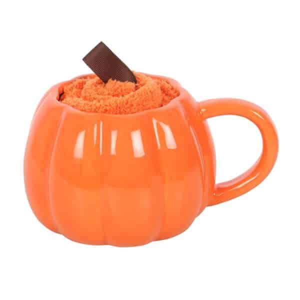 Smiling Pumpkin Mug and Socks Set - Image 4