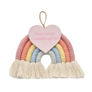 Granddaughter Macrame Rainbow Hanger