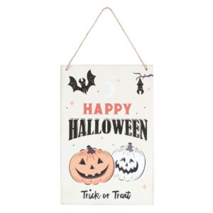 Happy Halloween Pumpkin Hanging Sign
