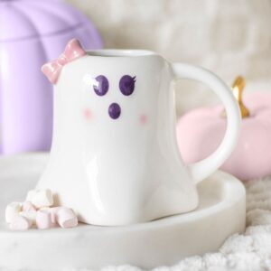 Mrs Boo Ghost Mug with Bow