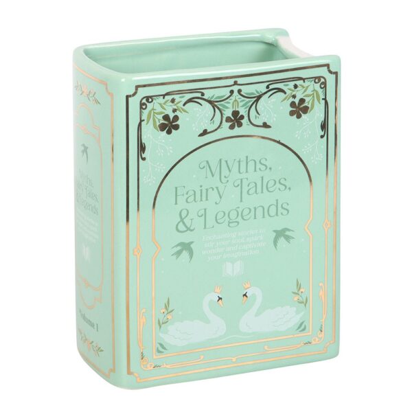 Green Book Shaped Flower Vase - Image 2