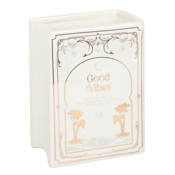 White Book Shaped Flower Vase - Image 3