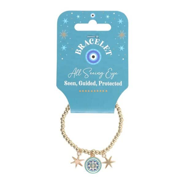 All Seeing Eye Beaded Charm Bracelet - Image 3